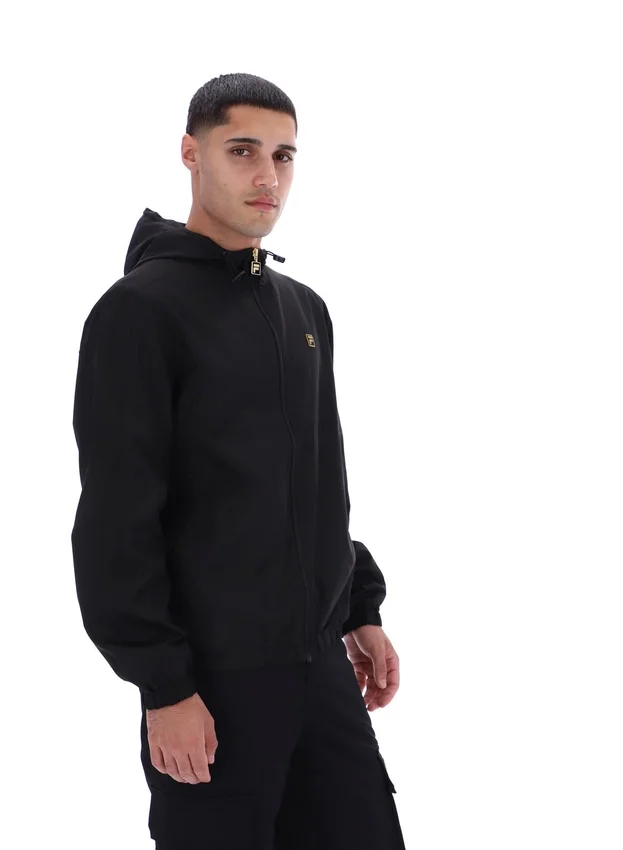 Veste Ian noire à fermeture éclair intégrale
