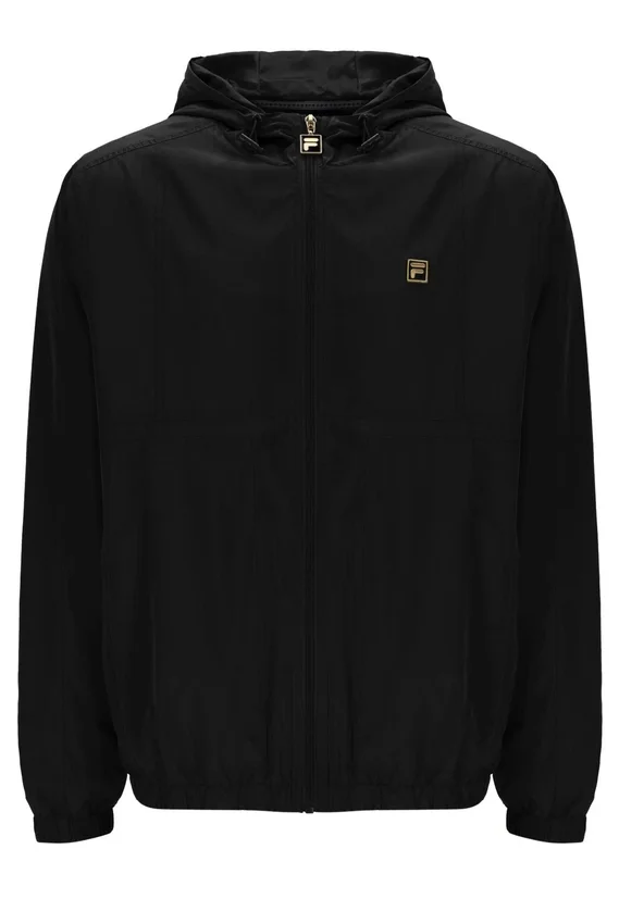Veste Ian noire à fermeture éclair intégrale