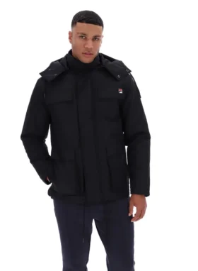 Veste matelassée cargo Liam noire