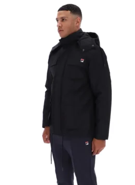 Veste matelassée cargo Liam noire