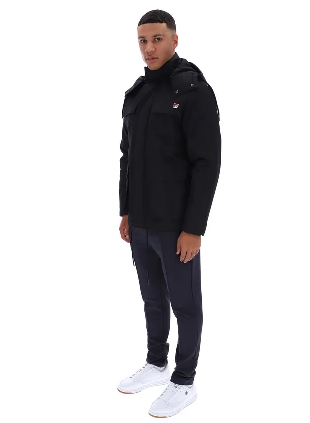 Veste matelassée cargo Liam noire