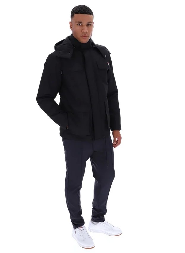 Veste matelassée cargo Liam noire