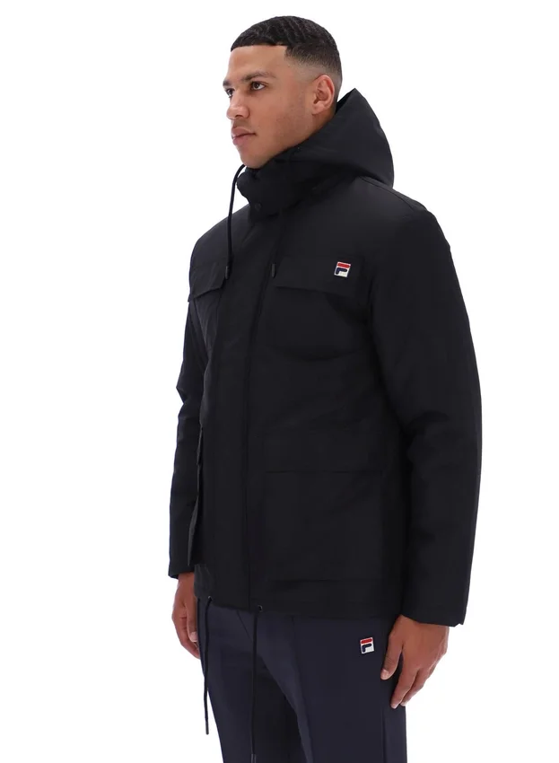 Veste matelassée cargo Liam noire