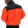 Veste matelassée à empiècements Evan unisexe, couleur Tangerine Tango