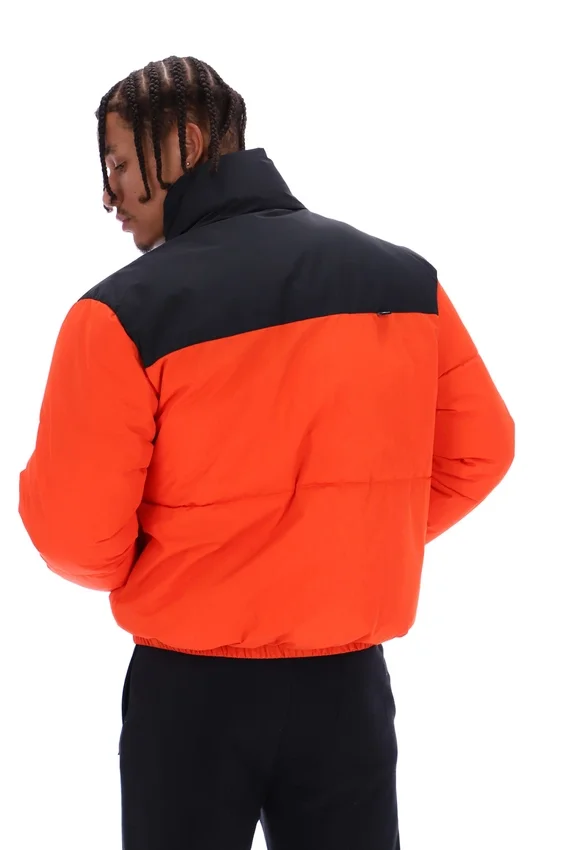 Veste matelassée à empiècements Evan unisexe, couleur Tangerine Tango