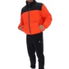 Veste matelassée à empiècements Evan unisexe, couleur Tangerine Tango