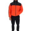 Veste matelassée à empiècements Evan unisexe, couleur Tangerine Tango