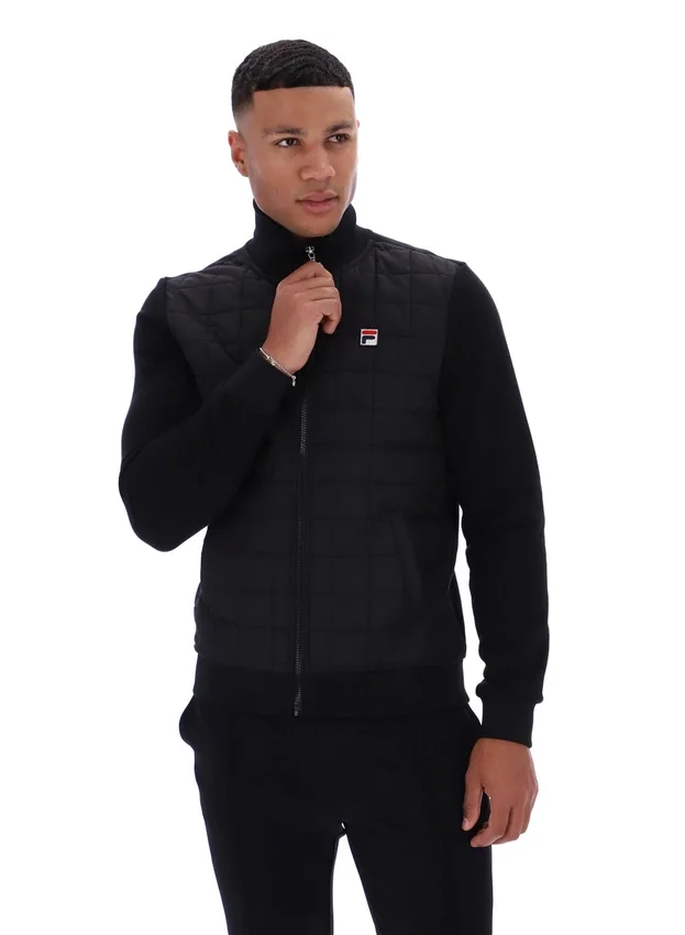 Veste Moor à devant rembourré, noire