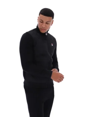 Veste Moor à devant rembourré, noire