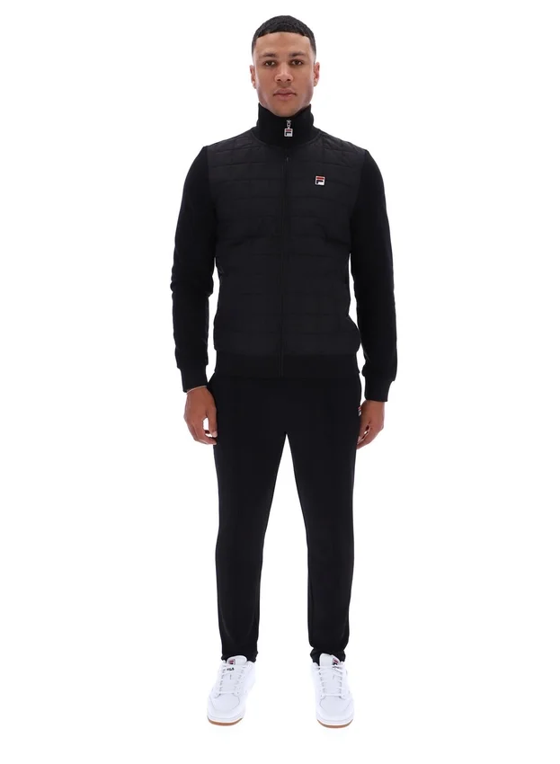 Veste Moor à devant rembourré, noire