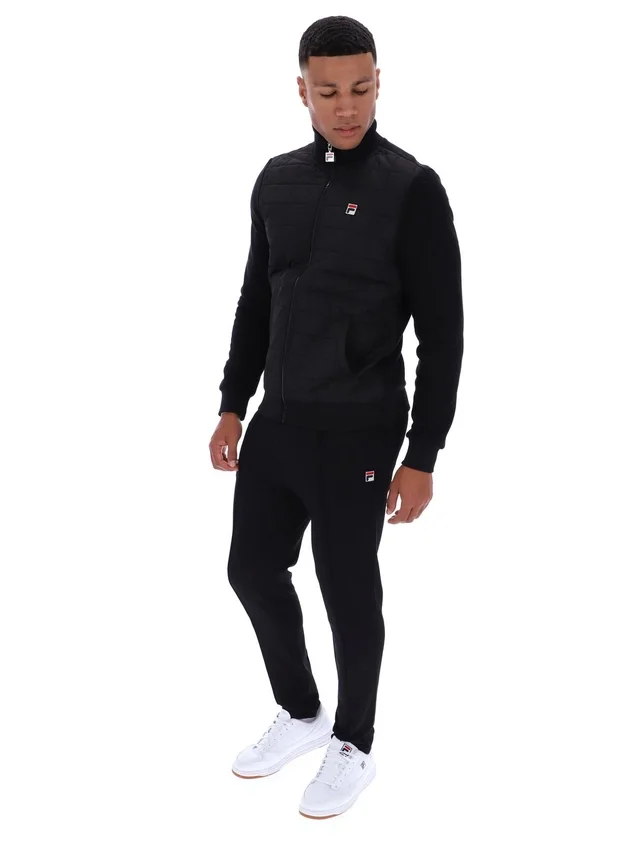 Veste Moor à devant rembourré, noire