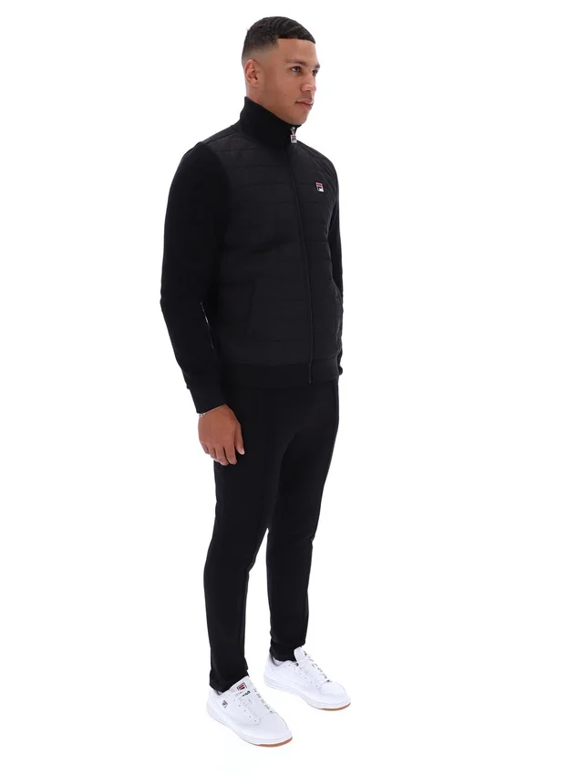 Veste Moor à devant rembourré, noire