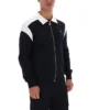 Veste Morton noire à fermeture éclair intégrale avec empiècements contrastés
