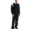 Veste Morton noire à fermeture éclair intégrale avec empiècements contrastés