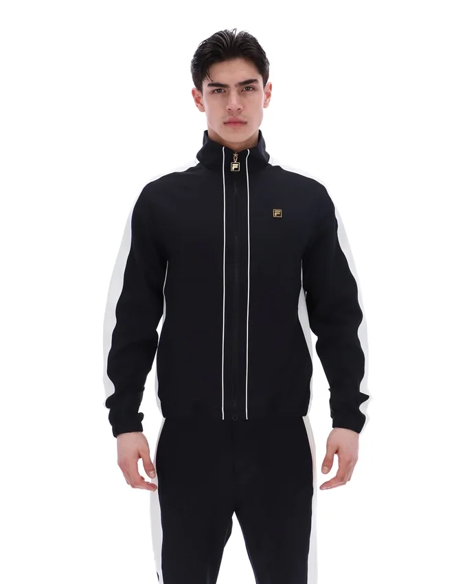 Veste noire Lugo d'inspiration tennis