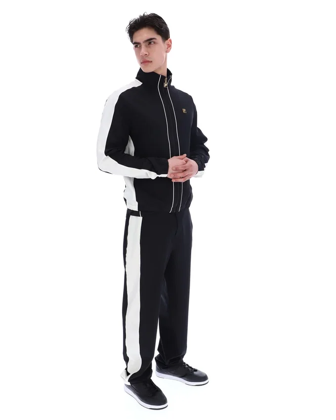 Veste noire Lugo d'inspiration tennis
