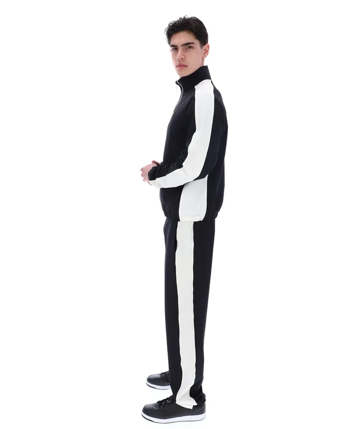 Veste noire Lugo d'inspiration tennis