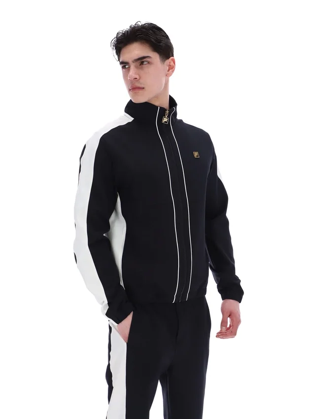 Veste noire Lugo d'inspiration tennis